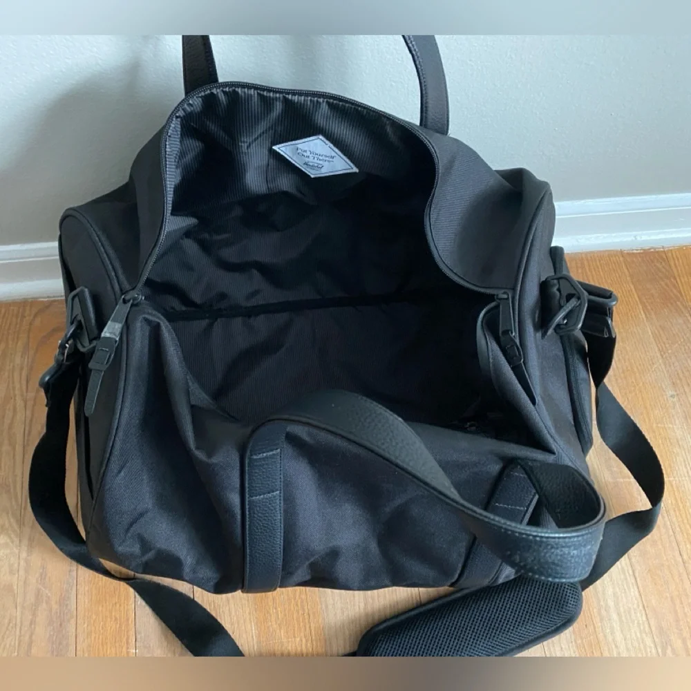 Herschel Black Duffel Bag